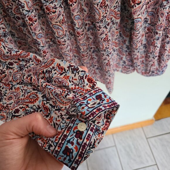 Boho Floral Paisley Blouse - Picture 6 of 7